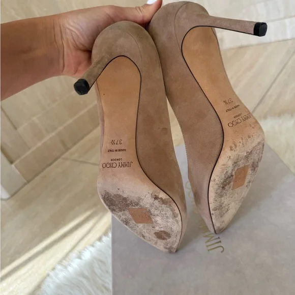 Jimmy Choo Romy Suede Heels - Picture 4 of 4